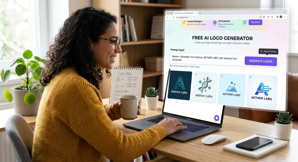 What Is a Free AI Logo Generators?