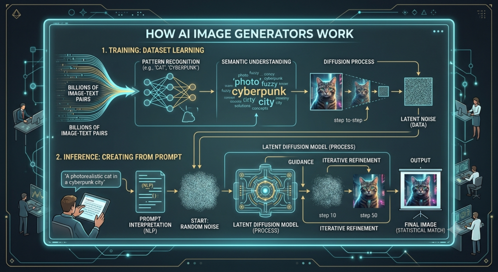 How AI Image Generators Work