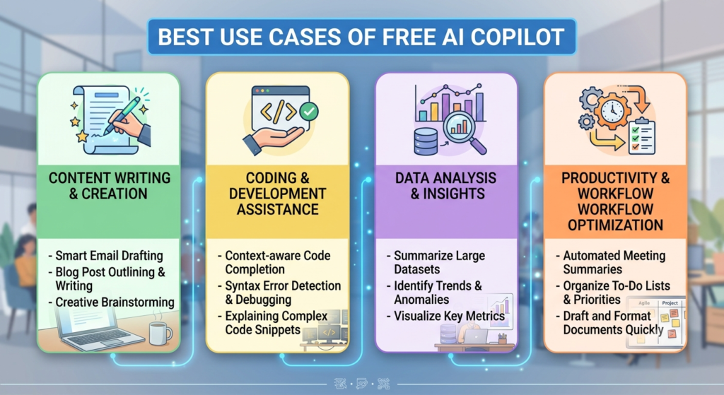 Best Use Cases of Free AI Copilot