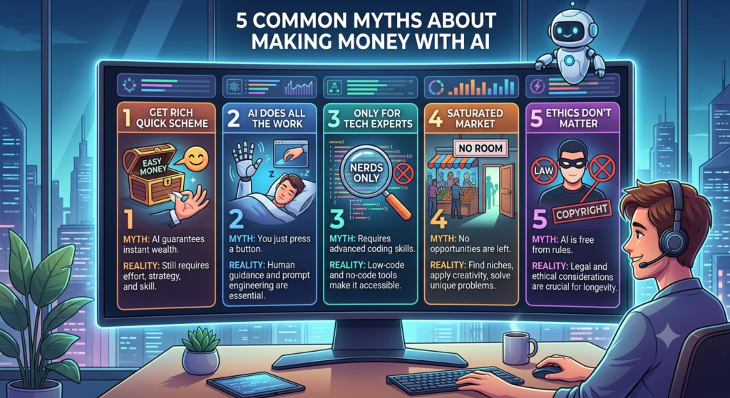 Common Myths About Making Money with AI
